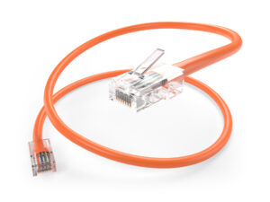 Non booted patch cable - orange