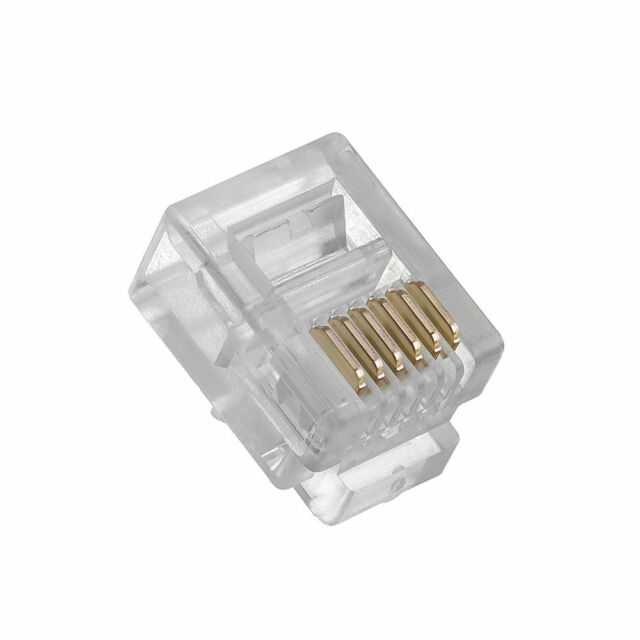 3m RJ12 6P6C To RJ12 White Telephone Cable Flat Wire 6 Core
