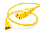 C14 to C15 Power Cord - Yellow