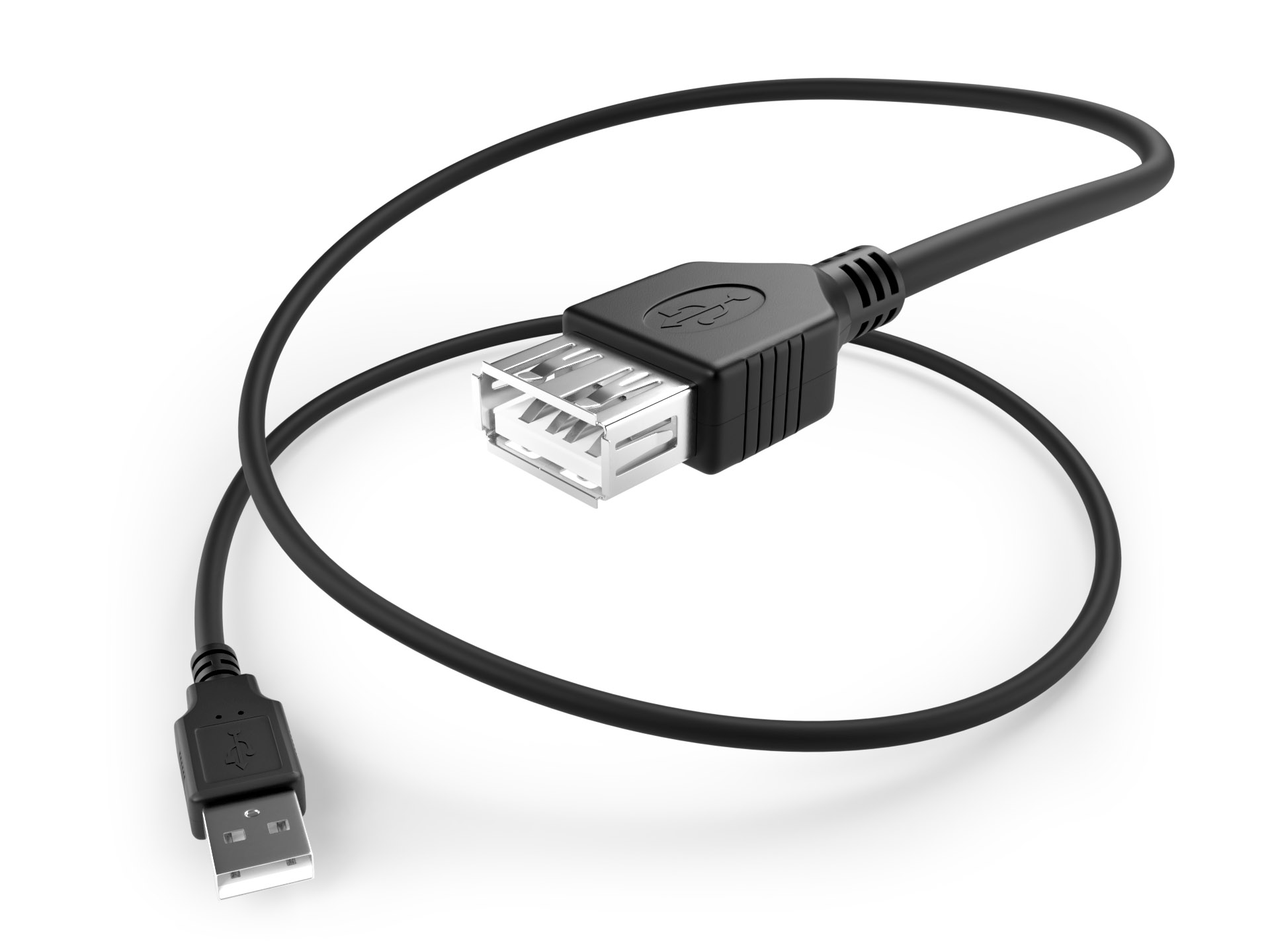 image of a USB A male to A female cable