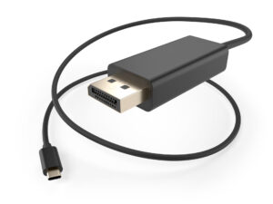 image of a USB-C to displayport cable